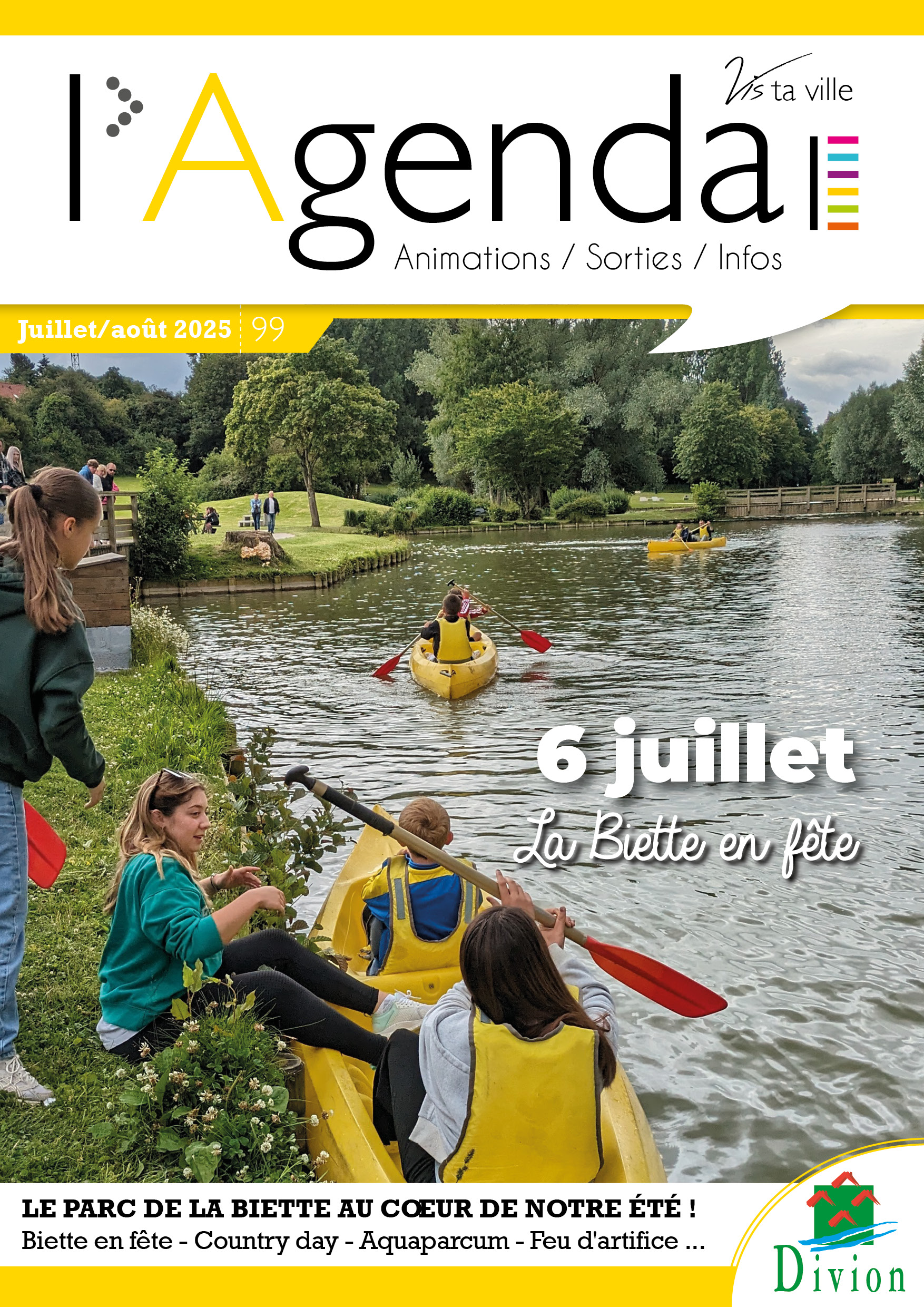la une de 'agenda été 2025
